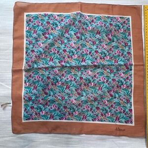 Vintage Floral Petirrojo Scarf Made in Italy